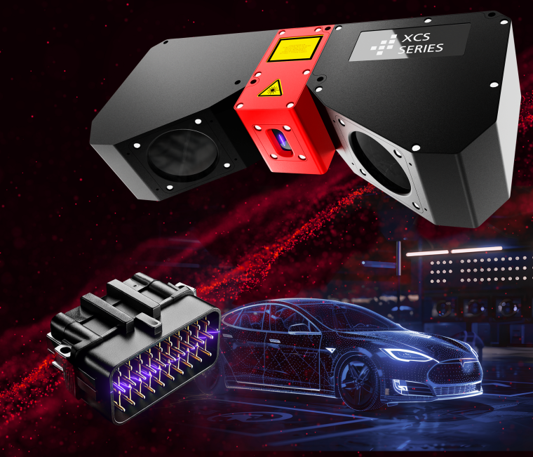 The 3D dual-head sensors from ATs XCS series scan the pins of electronic...