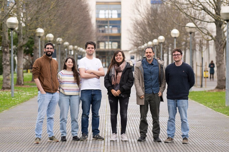 The research team from left to right: Iñigo Ezcurdia, Iosune Sarasate, Unai...