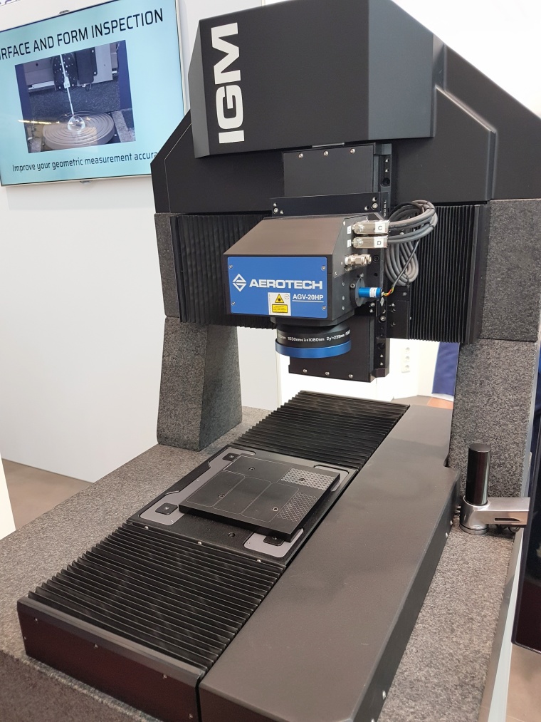 Bestimmt ein Messe-Highlight:  IGM-Lineartisch und AGV-SPO Galvoscanner