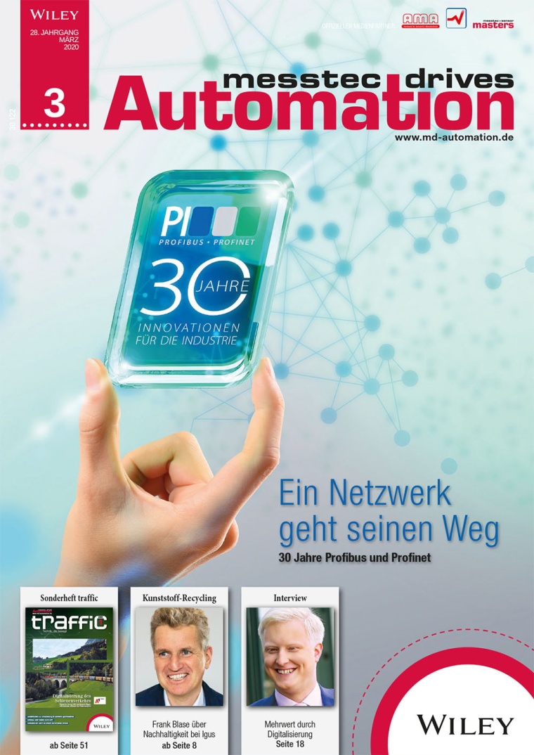 Ausgabe 03 2020 der messtec drives Automation erschienen