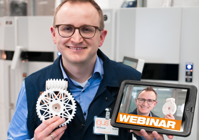 Tom Krause, Leiter Additive Fertigung bei Igus, erklärt den Weg hin zu...