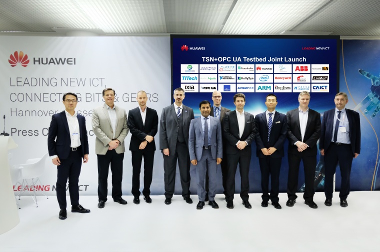Vorgestellt wurde das neue OPC-UA-TSN-Testbed auf der Hannover Messe 2018.