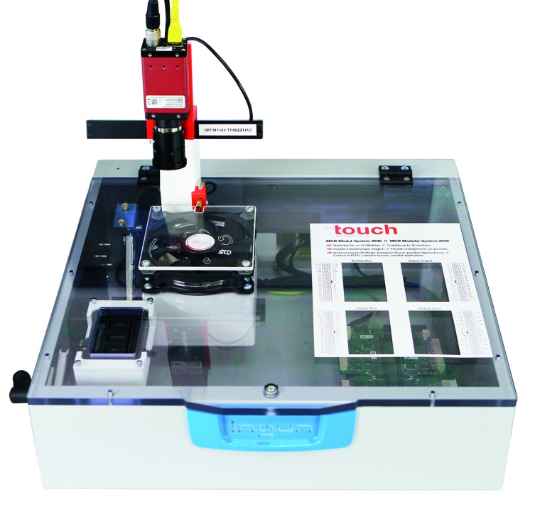 Dieser Prüfadapter ist für den zusätzlichen optischen Test von Lüftern auch...