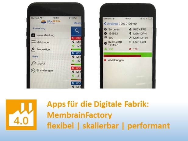 Hannover Messe 2018: Membrain präsentiert Apps für Industrie 4.0-Anwendungen
