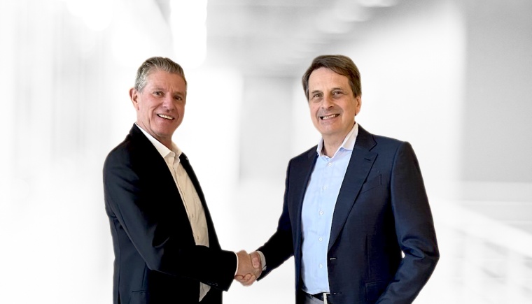Christian Leeser, CEO, Fraba (rechts) und Christian-Erik Thöny, CEO der...