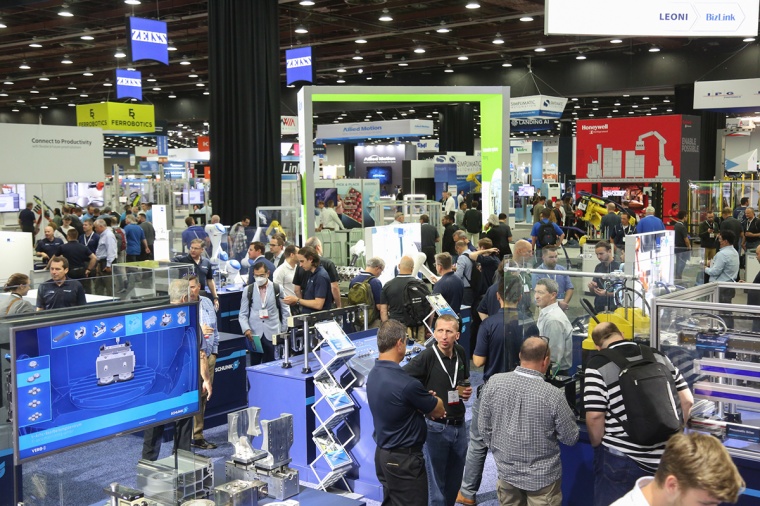 Zur Automate 2023 in Detroit kamen über 30.000 Besucherinnen und Besucher....