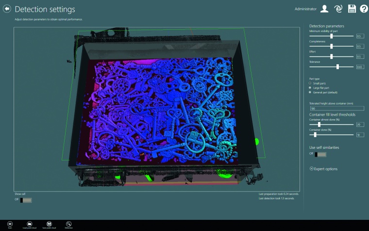 Multi-stereo quad camera technology fully detects the volume of every container...