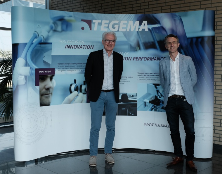 From left: Dick Moerman, Managing Director of PI Benelux, and Pierre van...
