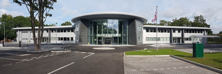 The laboratory of the manufacturing complex in Surrey, UK, is certified for the...