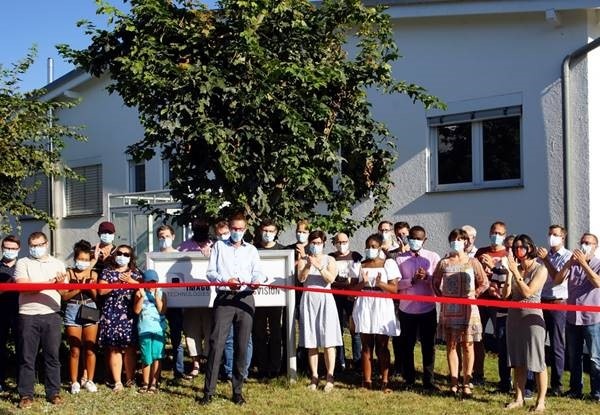 Under corona-based safety precautions, Carsten Strampe, Managing Director of...