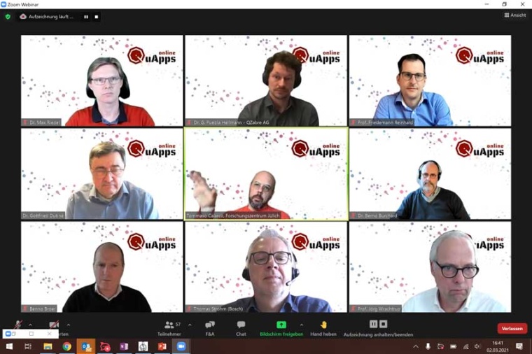 QuApps Online Workshop, 2 March 2021 (Source: IVAM)