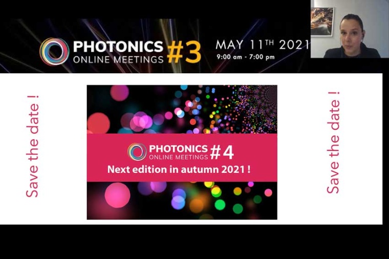 Opening of the Photonics Online Meeting #3 (Source: Photonics France)