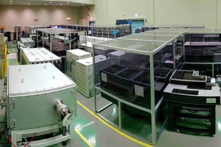 Part of a panoramic view of the CoReLS PW laser. (Source: IBS)