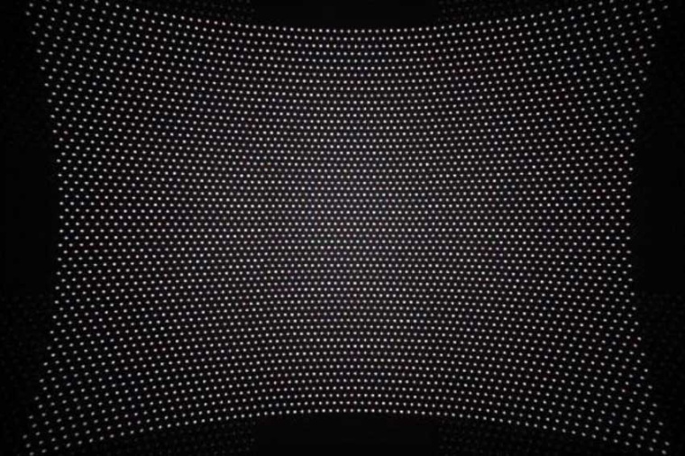 Proven dot pattern of 940 nm VCSEL array project through a DOE collimator and 3...
