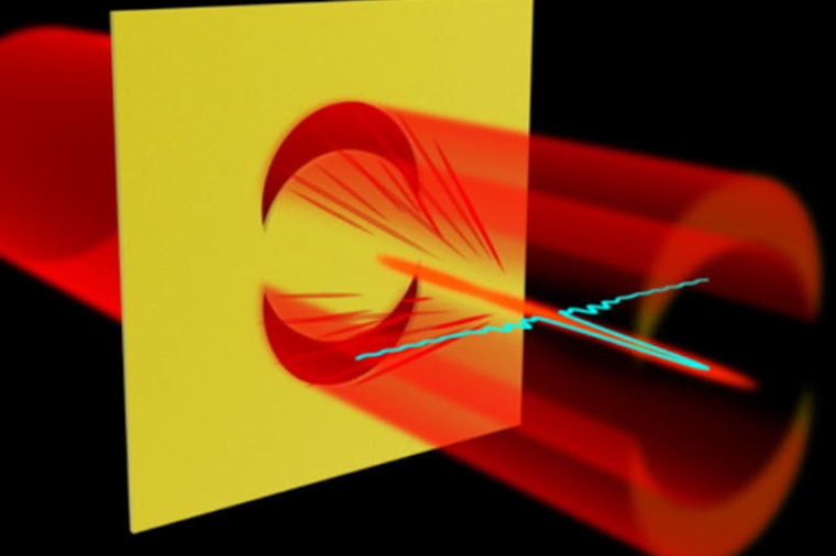 A pair of moonlike sharp-edge apertures enables generation of diffractive...