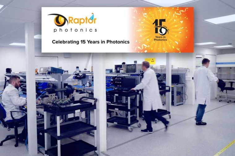 Celebrating 15 years in photonics (Source: Raptor Photonics / WIN)