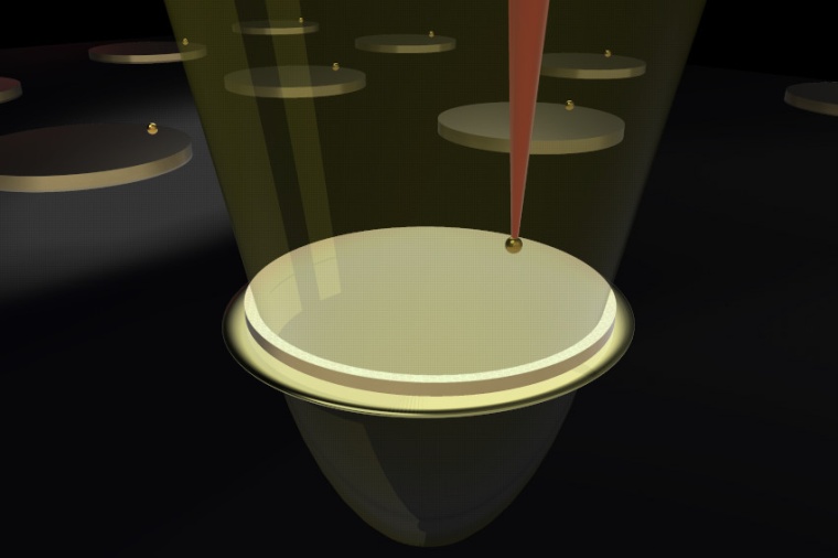 Illustration of a new concept in detecting infrared light, showing how to...