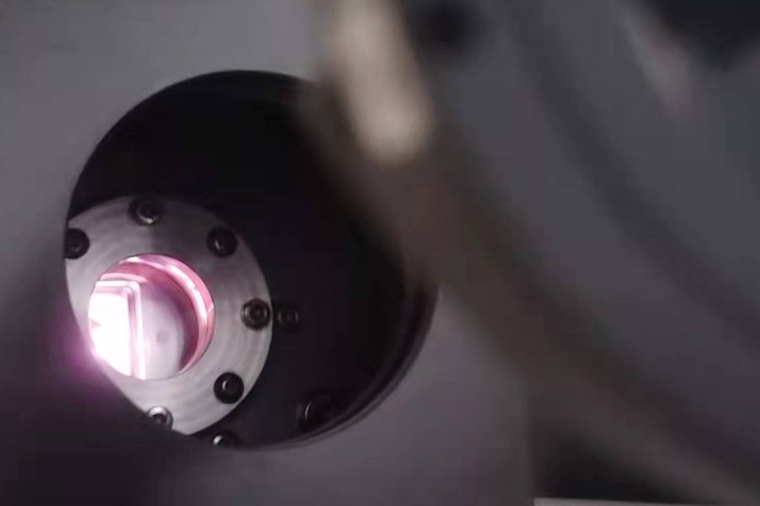 View on the experiment to analyze the excimer laser-induced damage mechanism of...