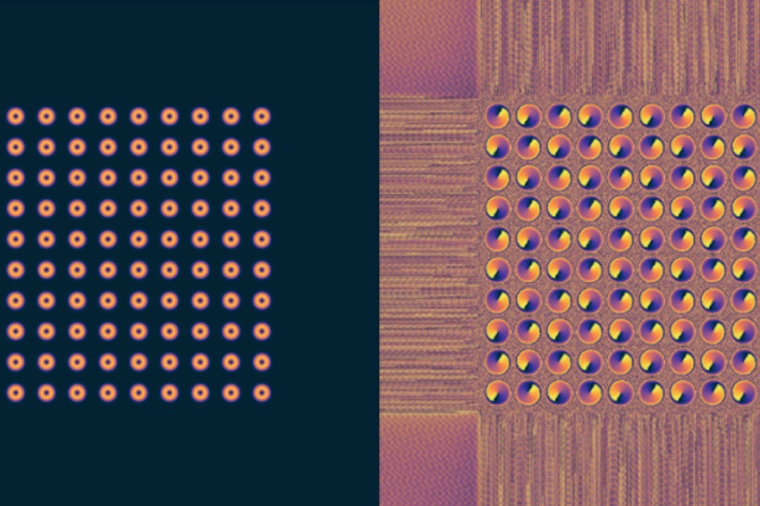 With optical metasurfaces Italian researchers realized 100 light vortices,...
