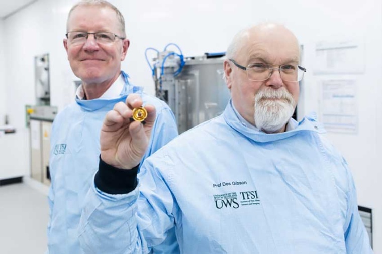 Johnny Mone (l.) and Prof Des Gibson (Source: UWS, Elaine Livingstone)