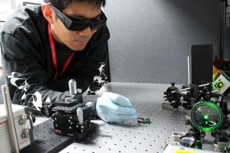 A photoacoustic imaging endoscope probe can fit inside a medical needle with an...