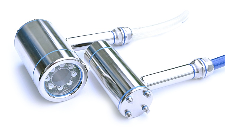 Hygienic camera housings Shark (with Integrated Meganova Ringlight) and...