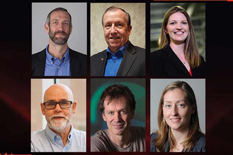 Top row, from left to right: Peter de Groot, Jim McNally, Jessica DeGroote...