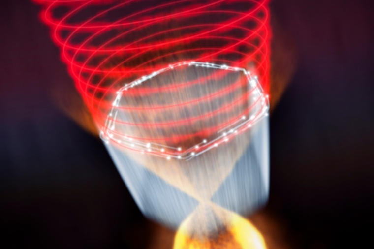 In a topological insulator, electrons flow freely on its surface but not...