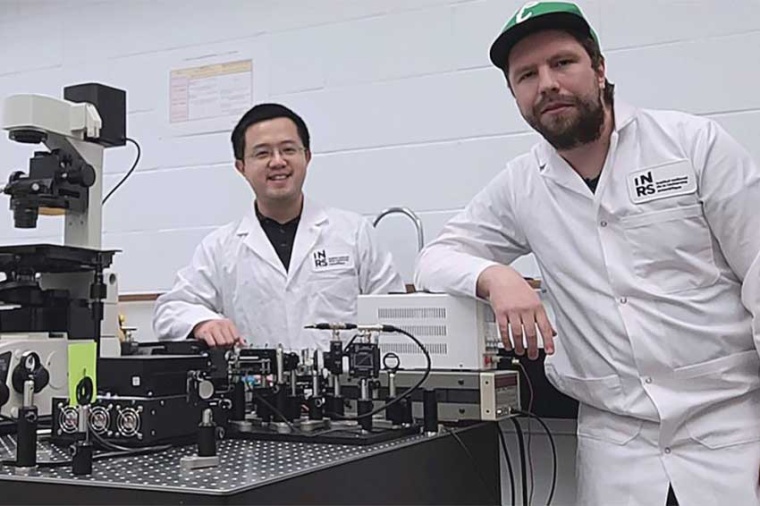Jinyang Liang and Patrick Kilcullen are developing a new ultrahigh-speed...