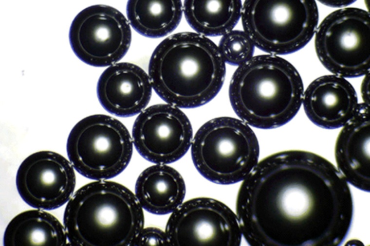 Microscopic photo of PA12, a marine microplastic pollutant. (Source: H. Wen et...