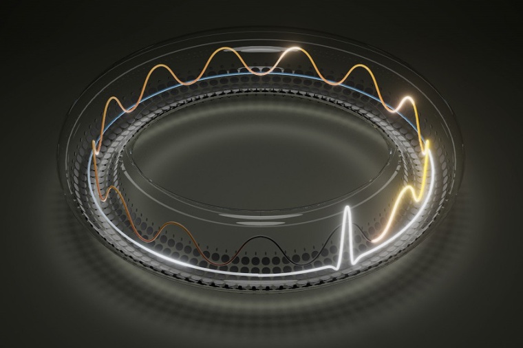 Illustration of a coherently driven optical ring resonator. (Source: ULB)