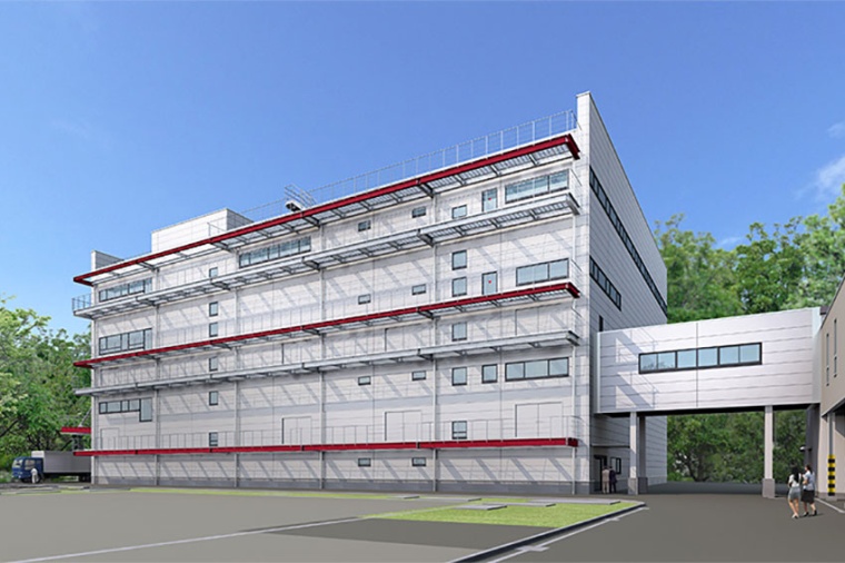 3D rendering of the planned building at the Miyakoda Factory (Source: Hamamatsu...