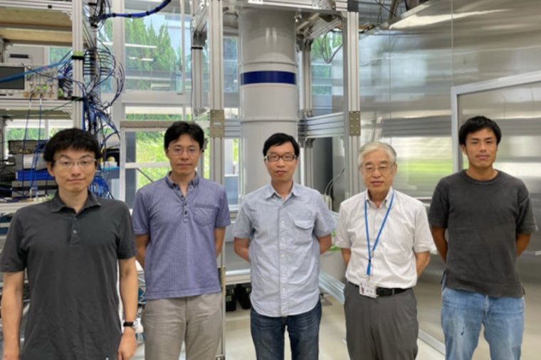 Akito Noiri (far right) and co-workers have demonstrated a logic gate based on...