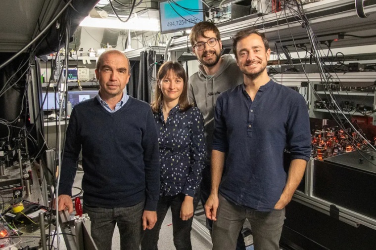 Hugues de Riedmatten (l.), Jelena Rakonjac, Dario Lago and Samuele Grandi in...