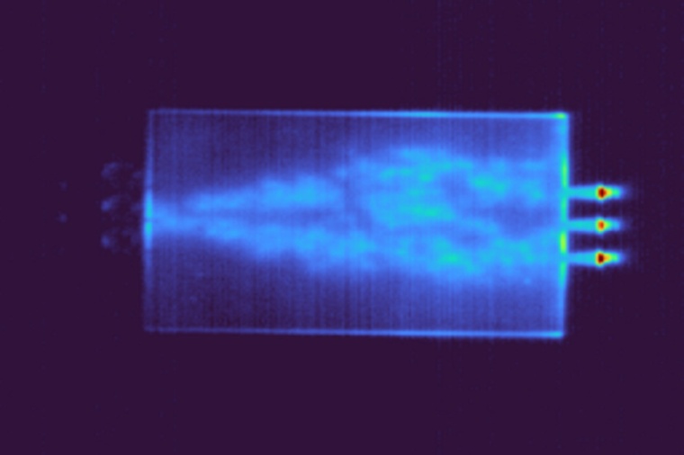 Light creates a computational network on a piece of unpatterned semiconductor...