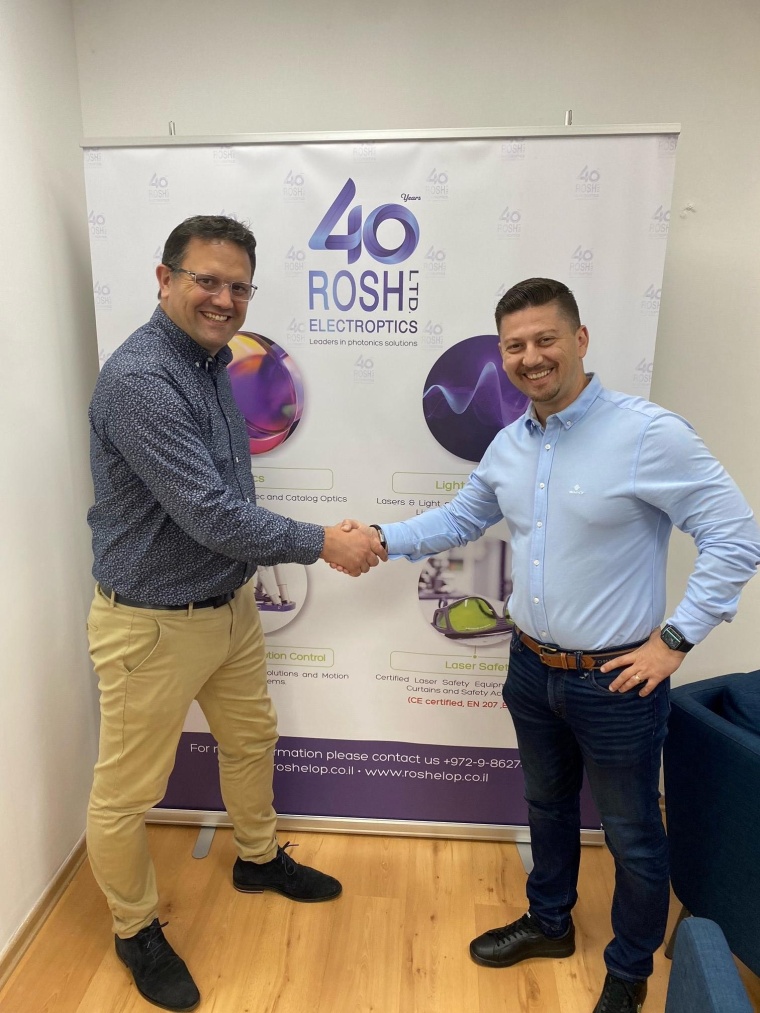 Benoît Ostiz, Sales Manager at Photonfocus AG and Gennadi Yarchouk, Sales...