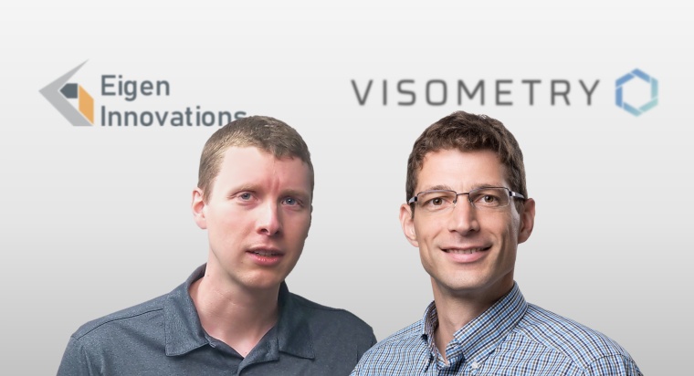 Josh Pickard, director of innovations at Eigen Innovations, and Harald Wuest,...