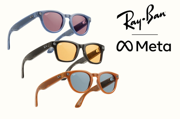 Some of the Ray-Ban Meta collection featuring 21 styles, colors, and lens...