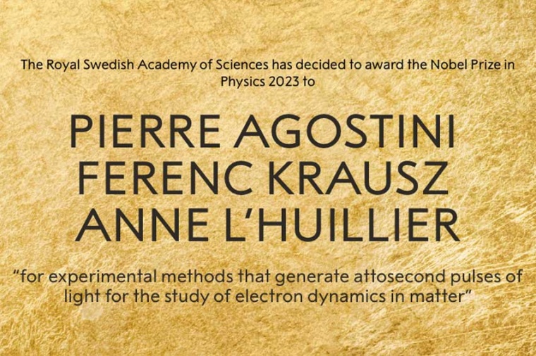 The Nobel Prize in Physics 2023 (Source: nobelprize.org)