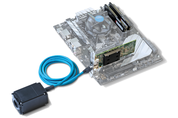Motherboard with Memory, Interface Card and RDMA Camera. Image: Lucid