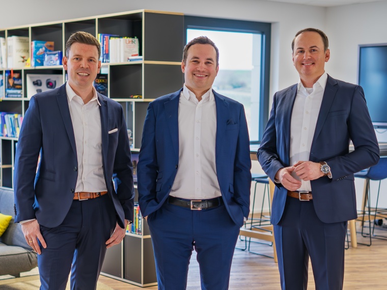 The new management of IDS (from left): Alexander Lewinsky, Jan Hartmann and Dr....