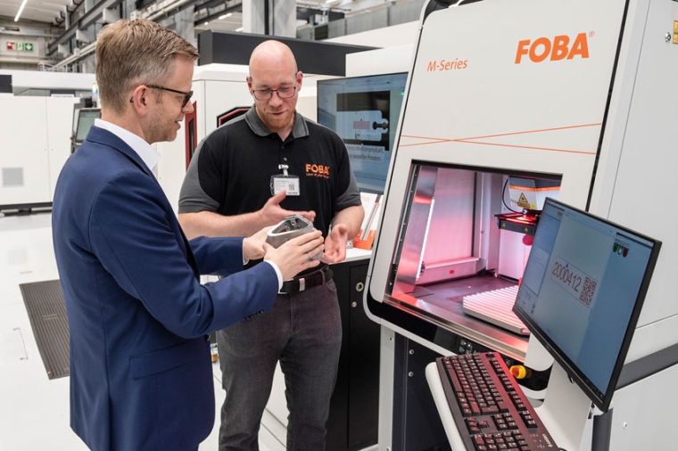 The Foba M-Series machine at the DMG Mori Academy open house (Source: Foba)