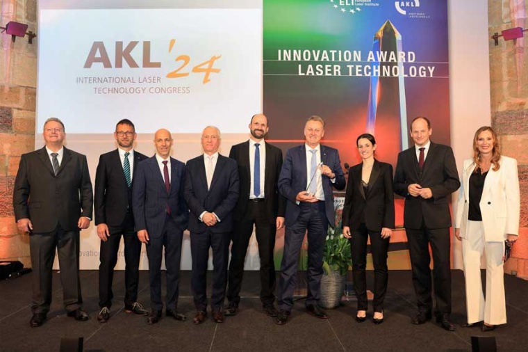 Winners, hosts, and presenters of the 2024 Laser Innovation Award (Source: AKL)