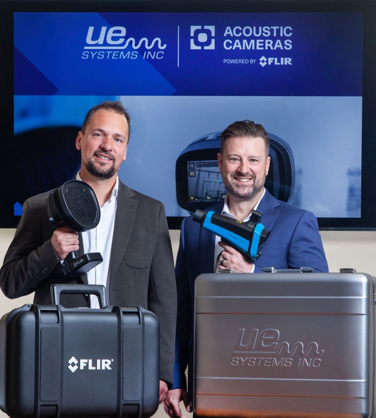 Koen Jacobs, Director Condition Monitoring Sales Europe at Teledyne FLIR (left)...