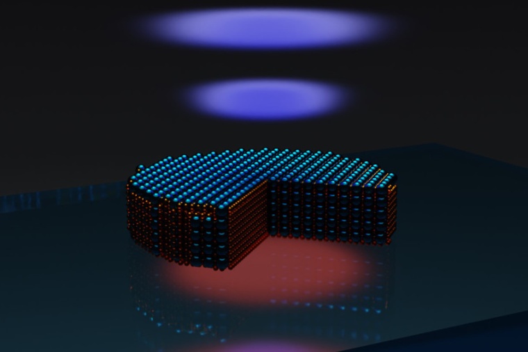 Schematic of the optical experiment: Excitation near-infrared laser excites the...