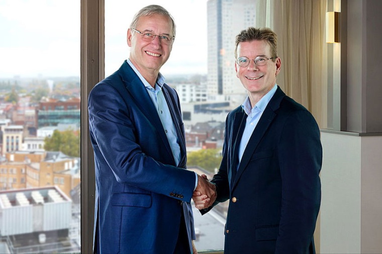 Rudi De Winter, CEO of X-Fab, and Johan Feenstra, CEO of Smart Photonics...