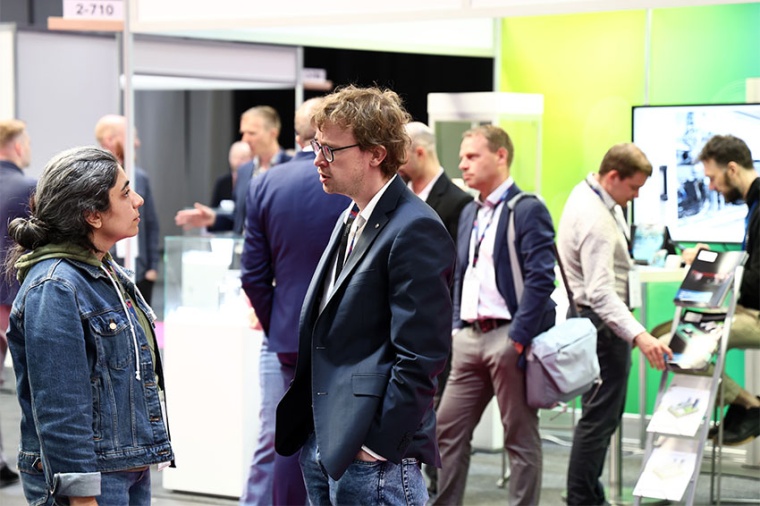 Impression of the Quantum Photonics trade fair (Source: Messe Erfurt / Wissel)