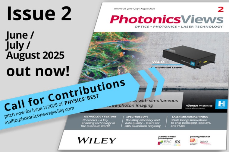 PhotonicsViews 2/2025 (Source: Wiley)