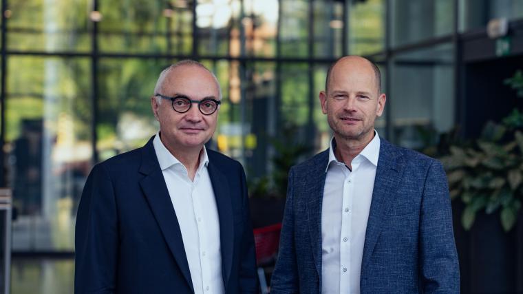 Left: current CEO, Luc Van den hove, Right: CEO of imec from April 1, 2026,...