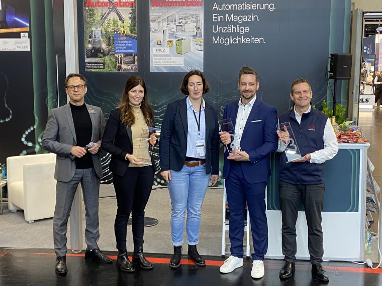 Unsere Gewinner in der Rubrik Best Product: Steffen Ebert (Wiley), Nadine Hehn,...